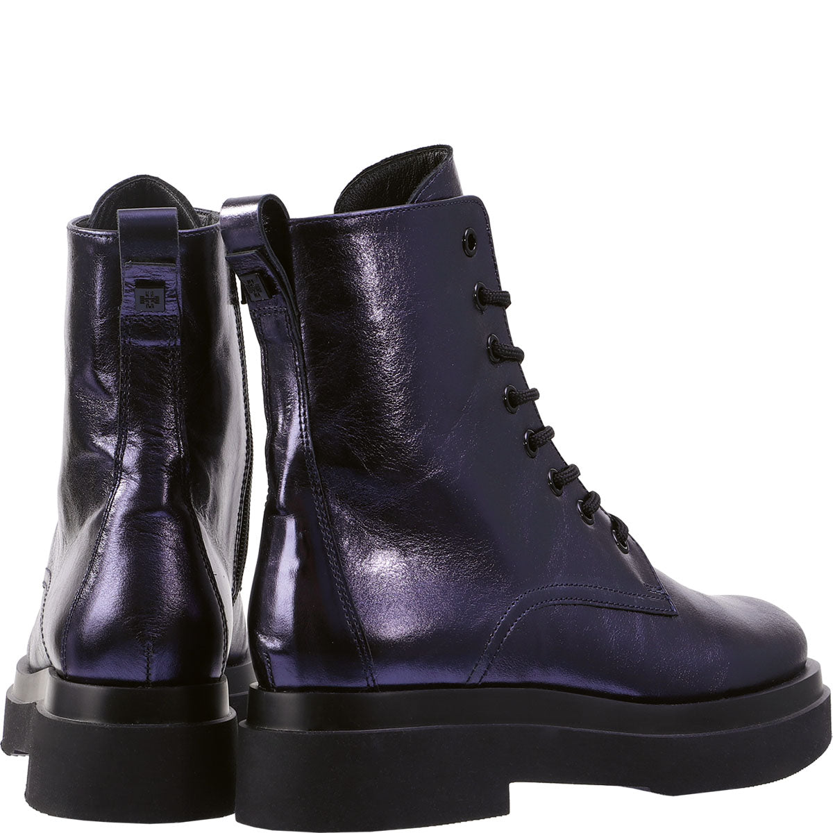 Platform Lace Boot In Indigo