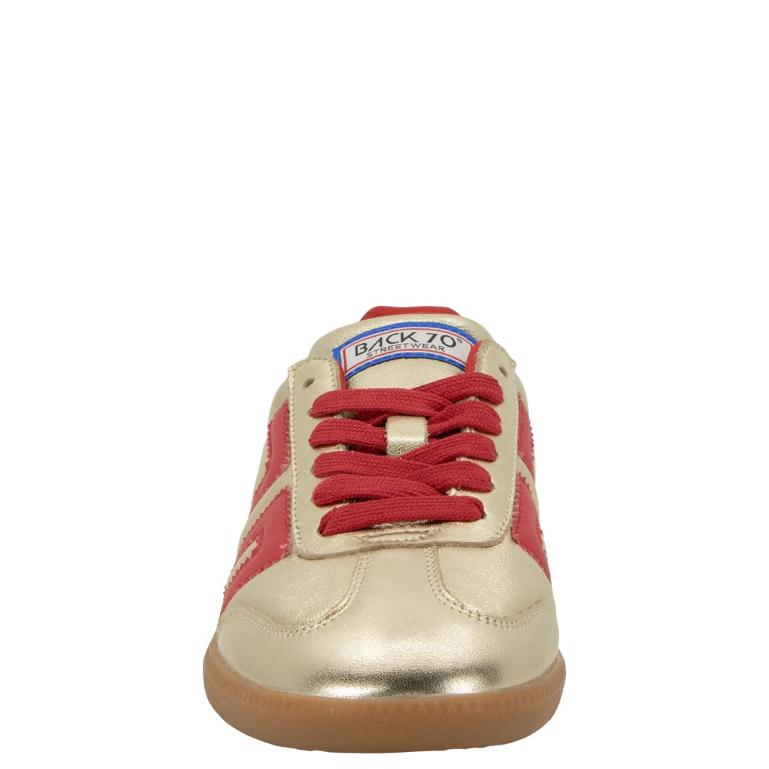 Metallic Nappa Gold And Red