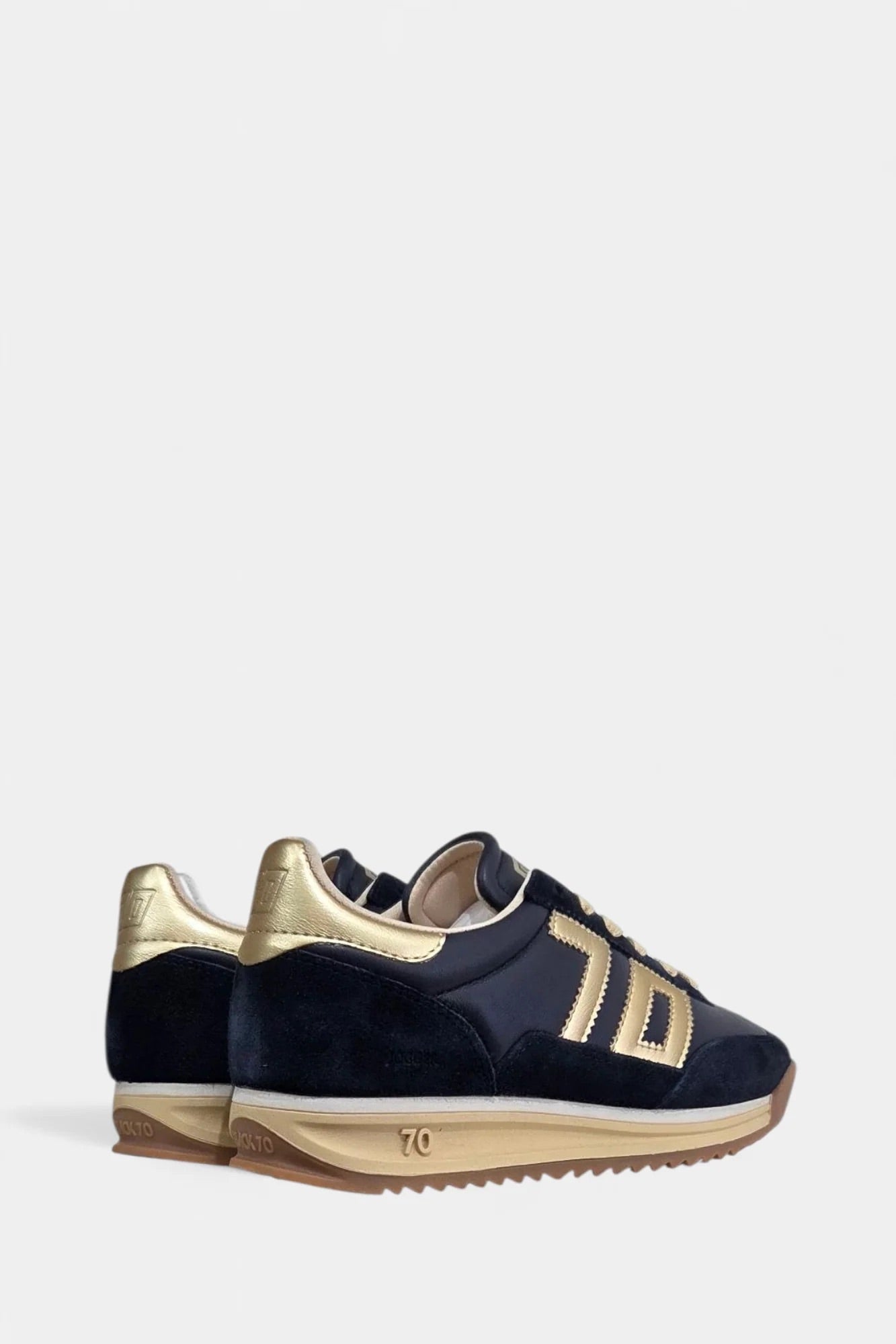 Jogger Navy Suede Gold#