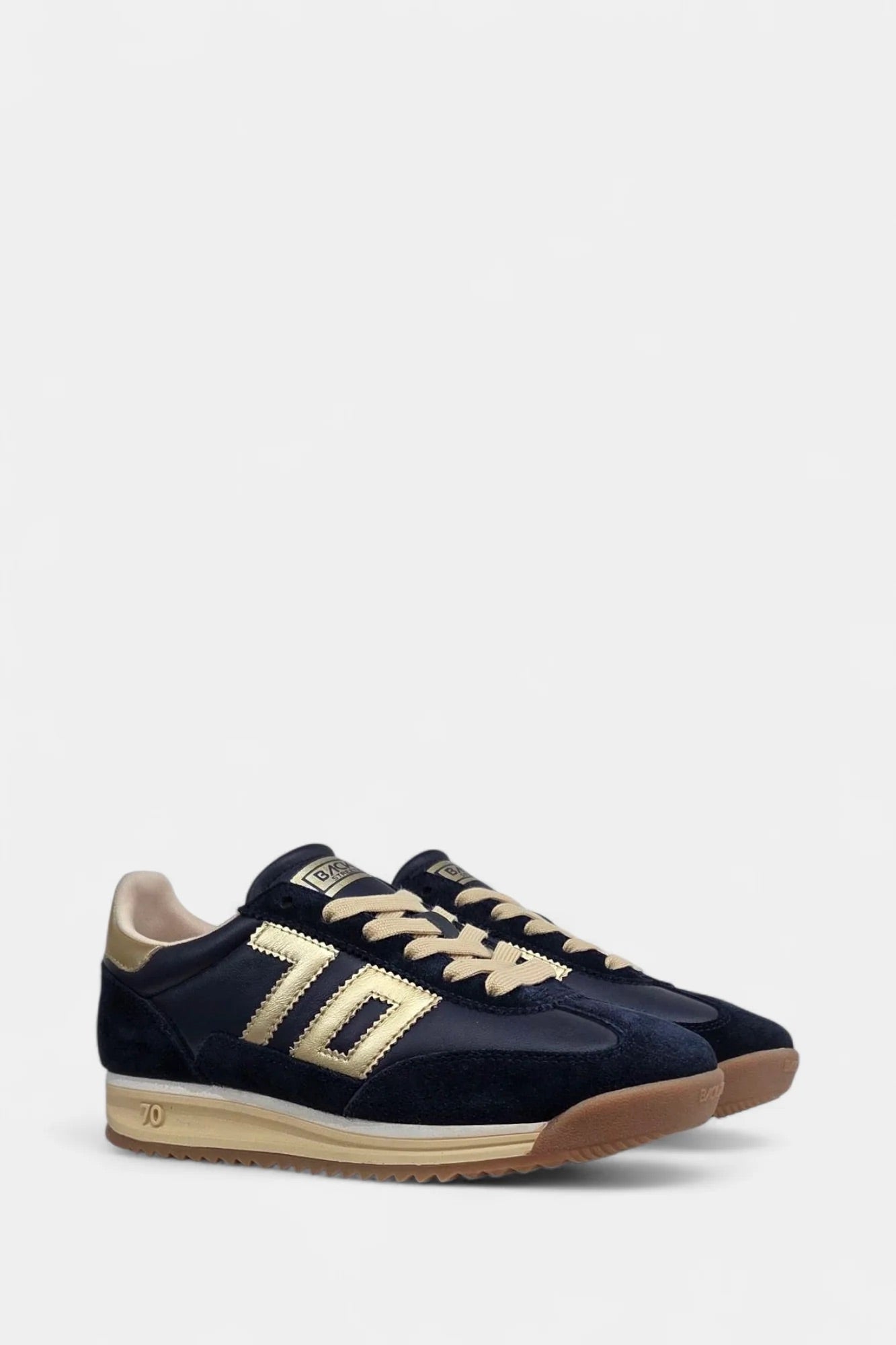 Jogger Navy Suede Gold#
