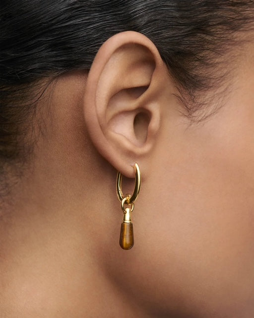 Tigers Eye Jupiter Earring