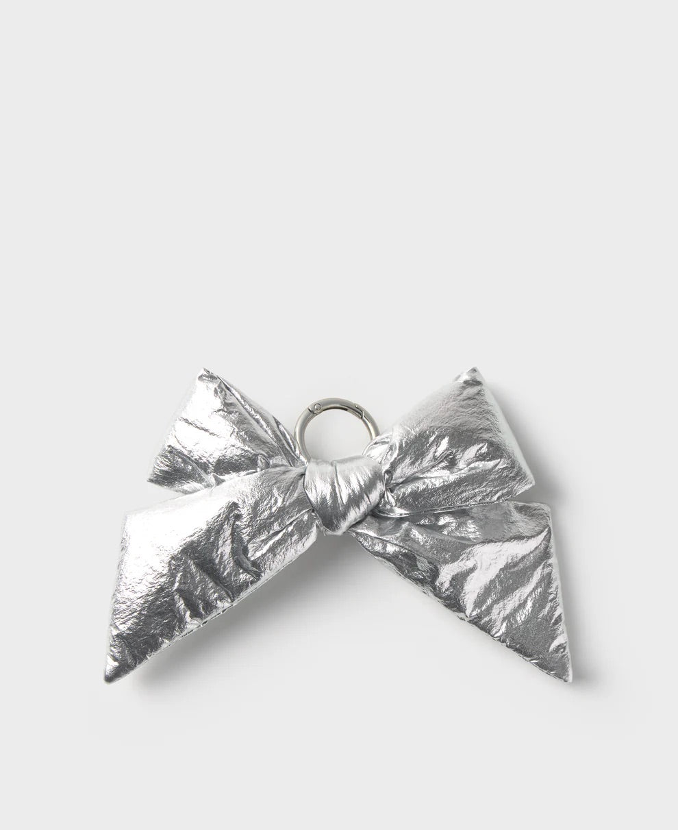 Silver Bow Charm