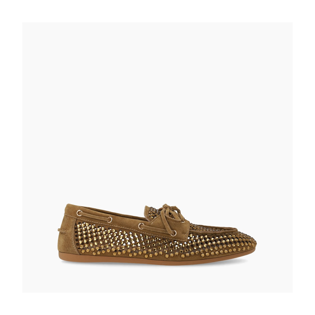 Crystal Embellished Boat Shoe