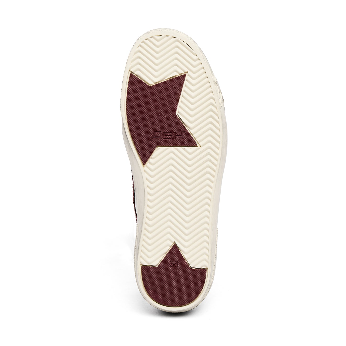 White Sneaker With Purple Detail