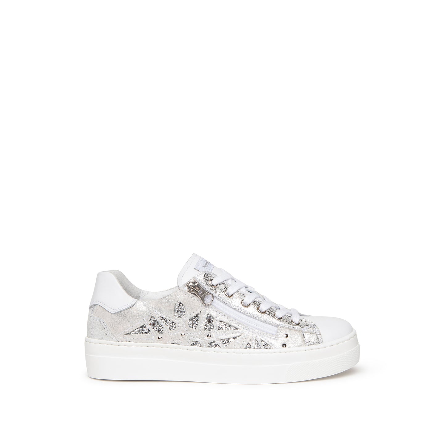 Leather Sneaker With Side Zip