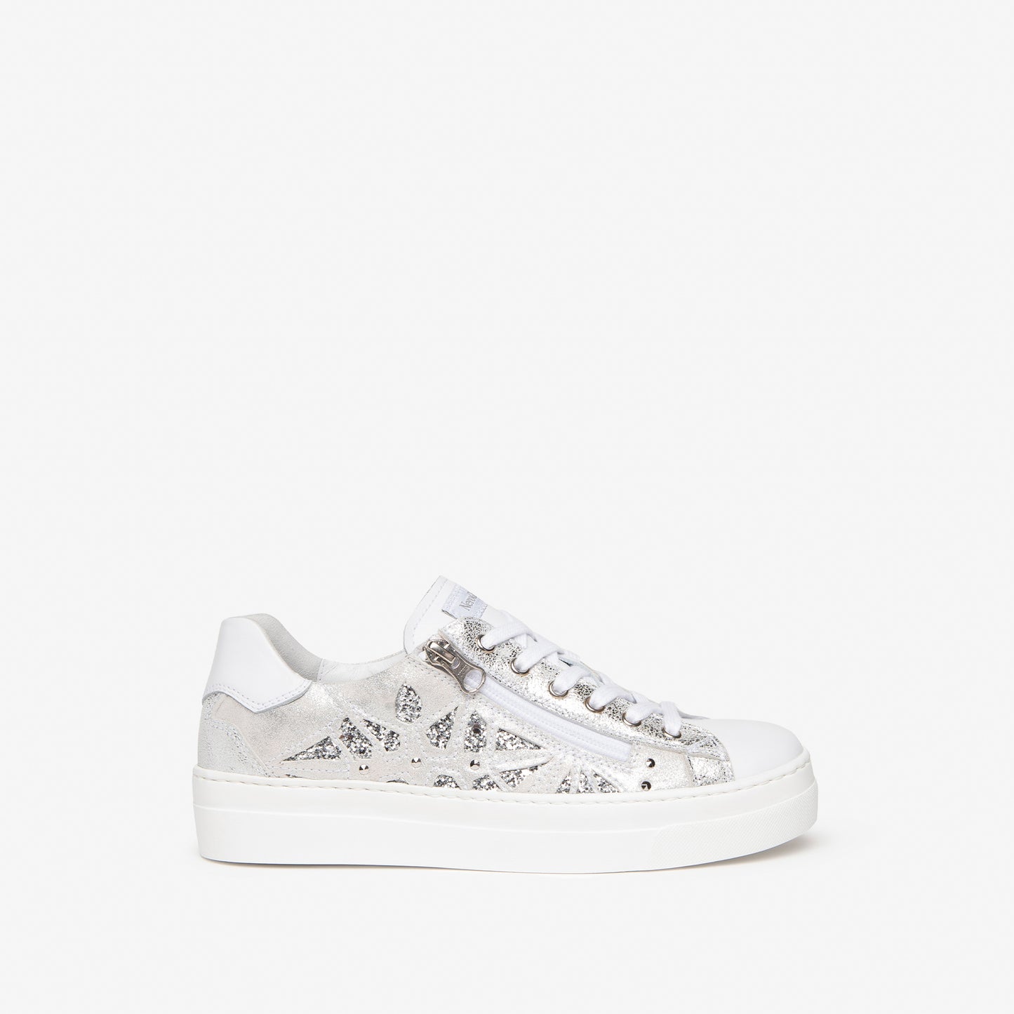Leather Sneaker With Side Zip