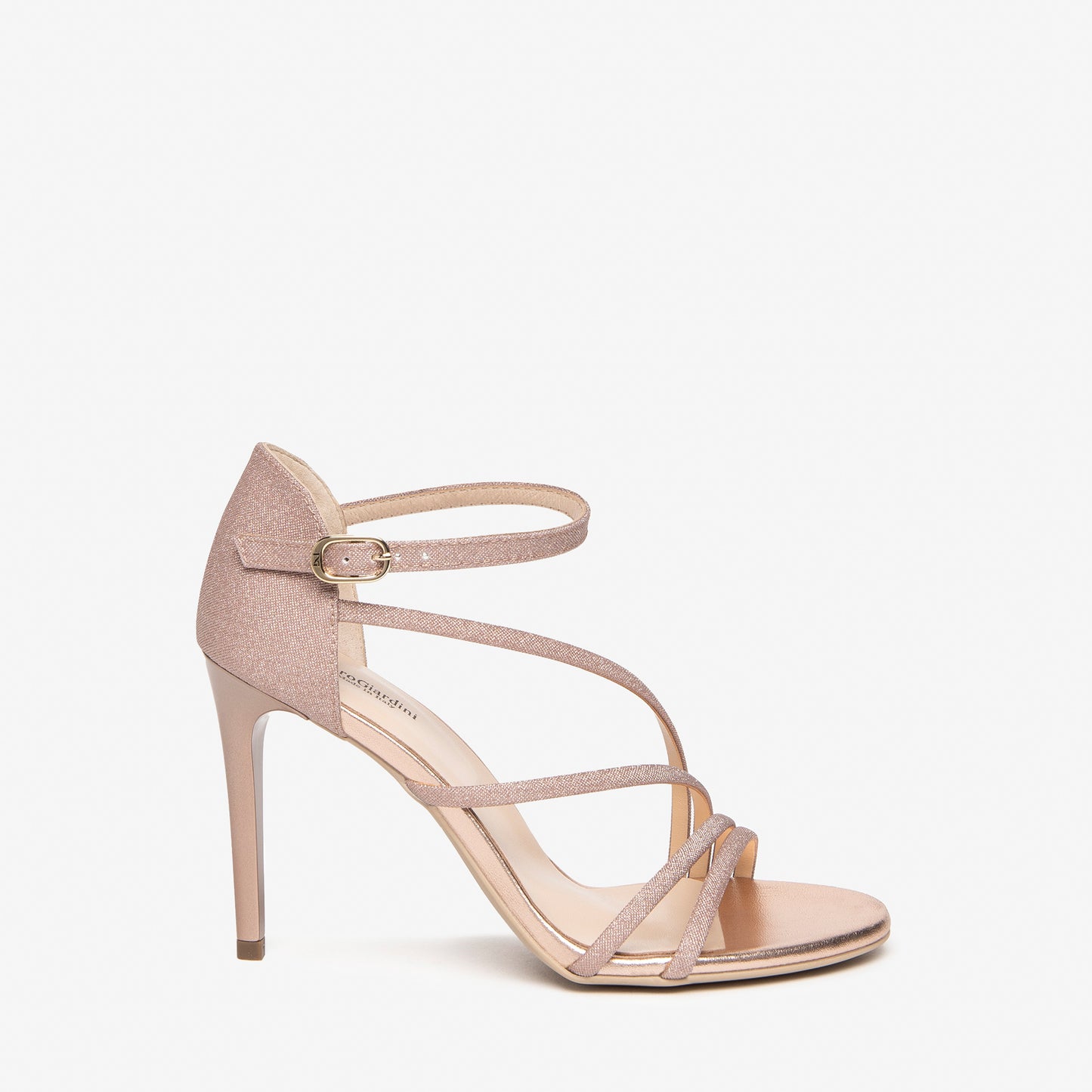 Glitter Strap Heel