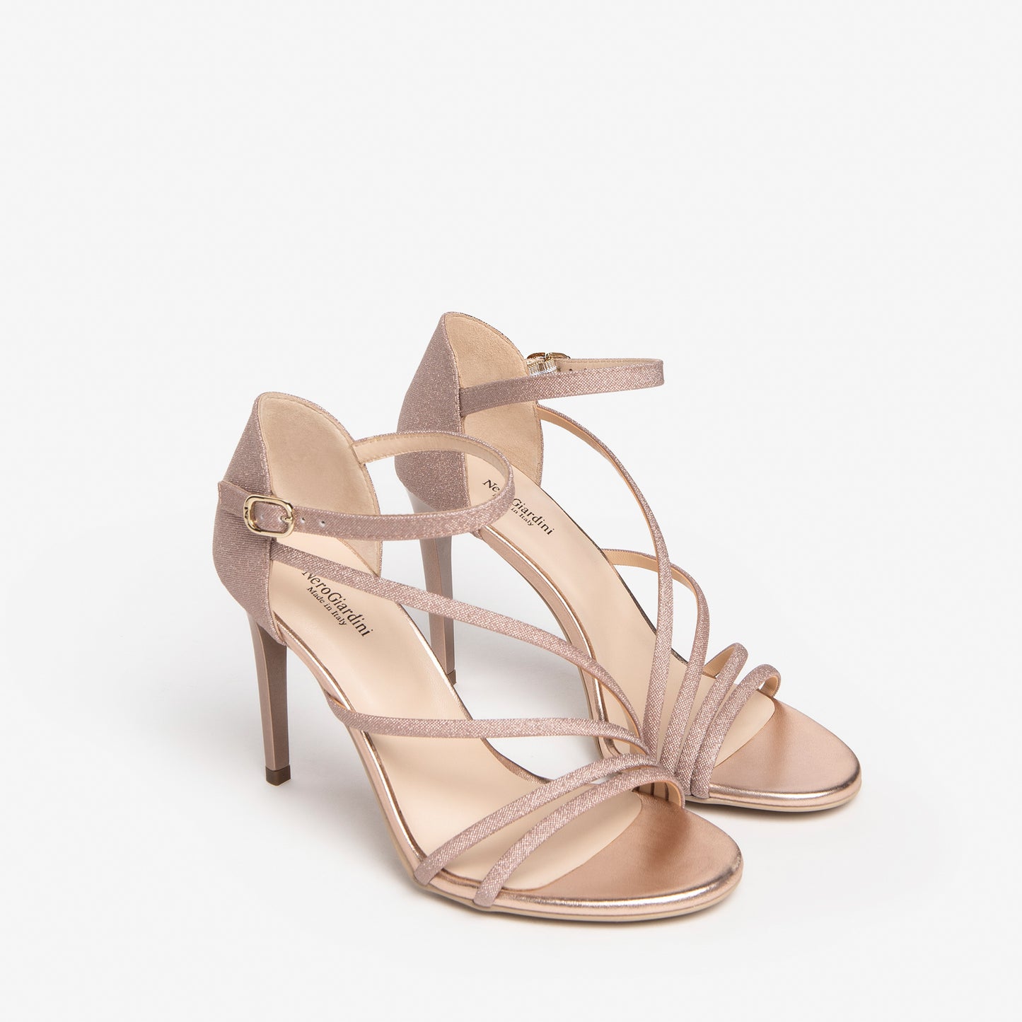 Glitter Strap Heel