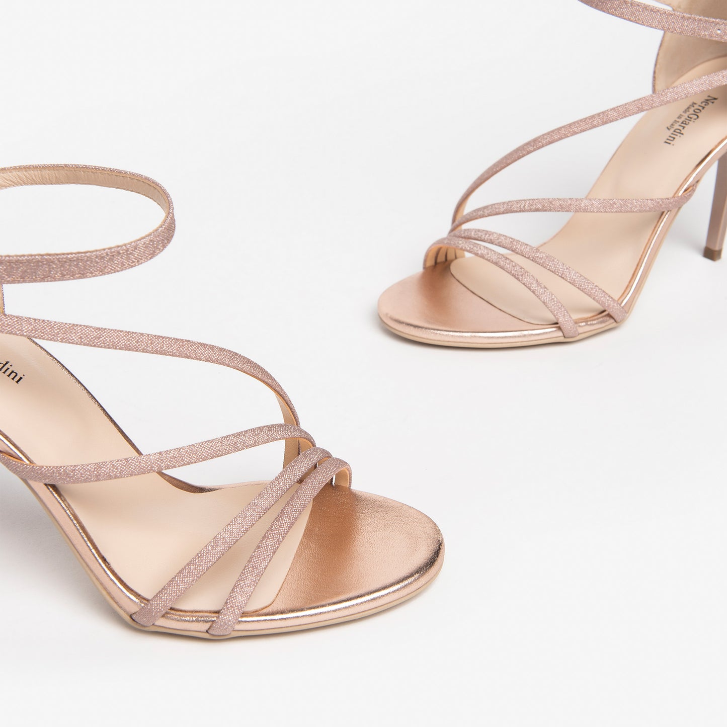 Glitter Strap Heel