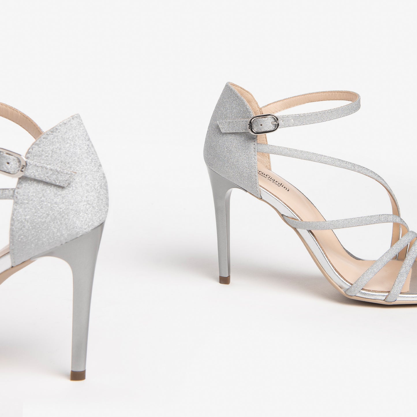 Glitter Strappy Heel