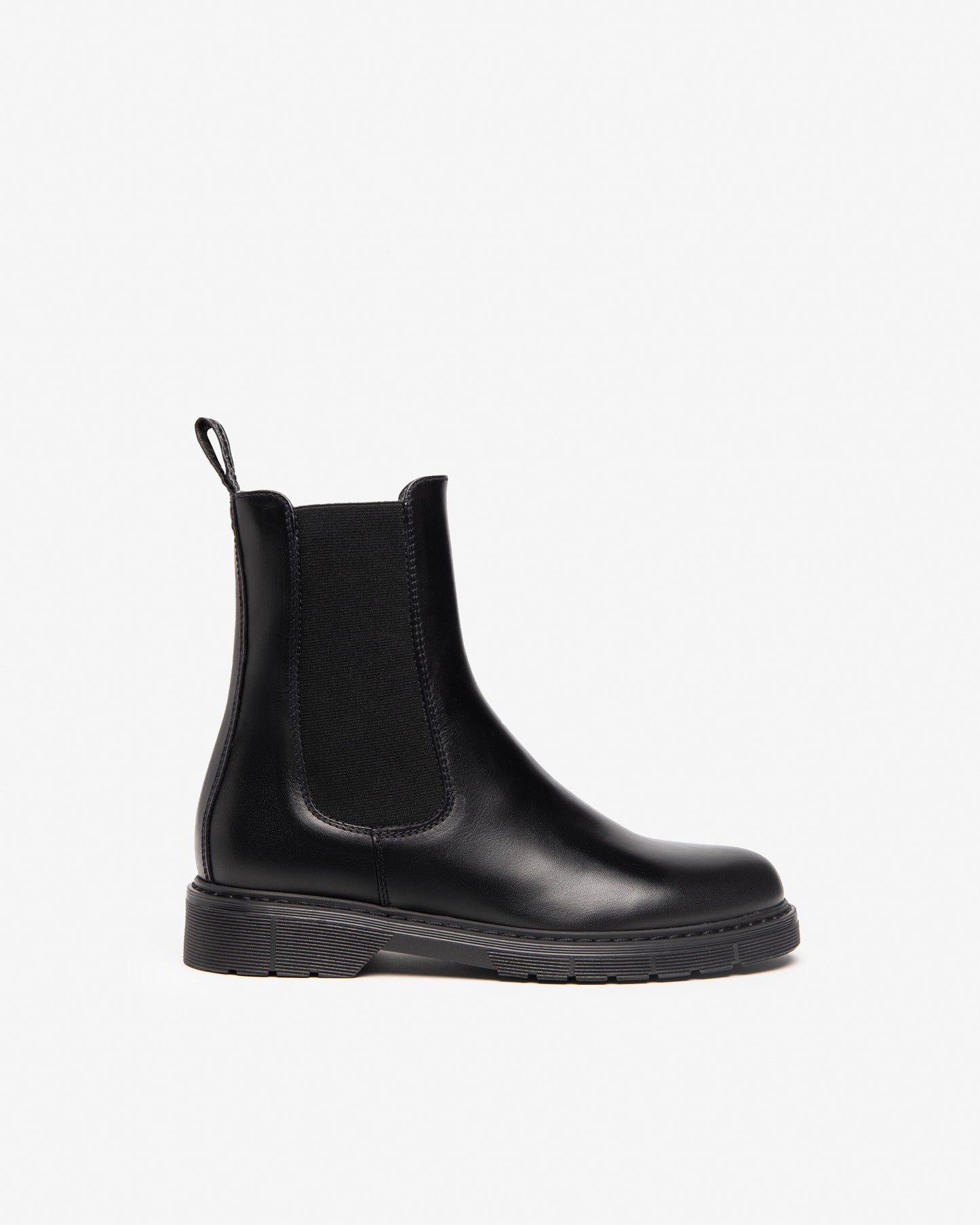 Black Leather Chelsea Boot
