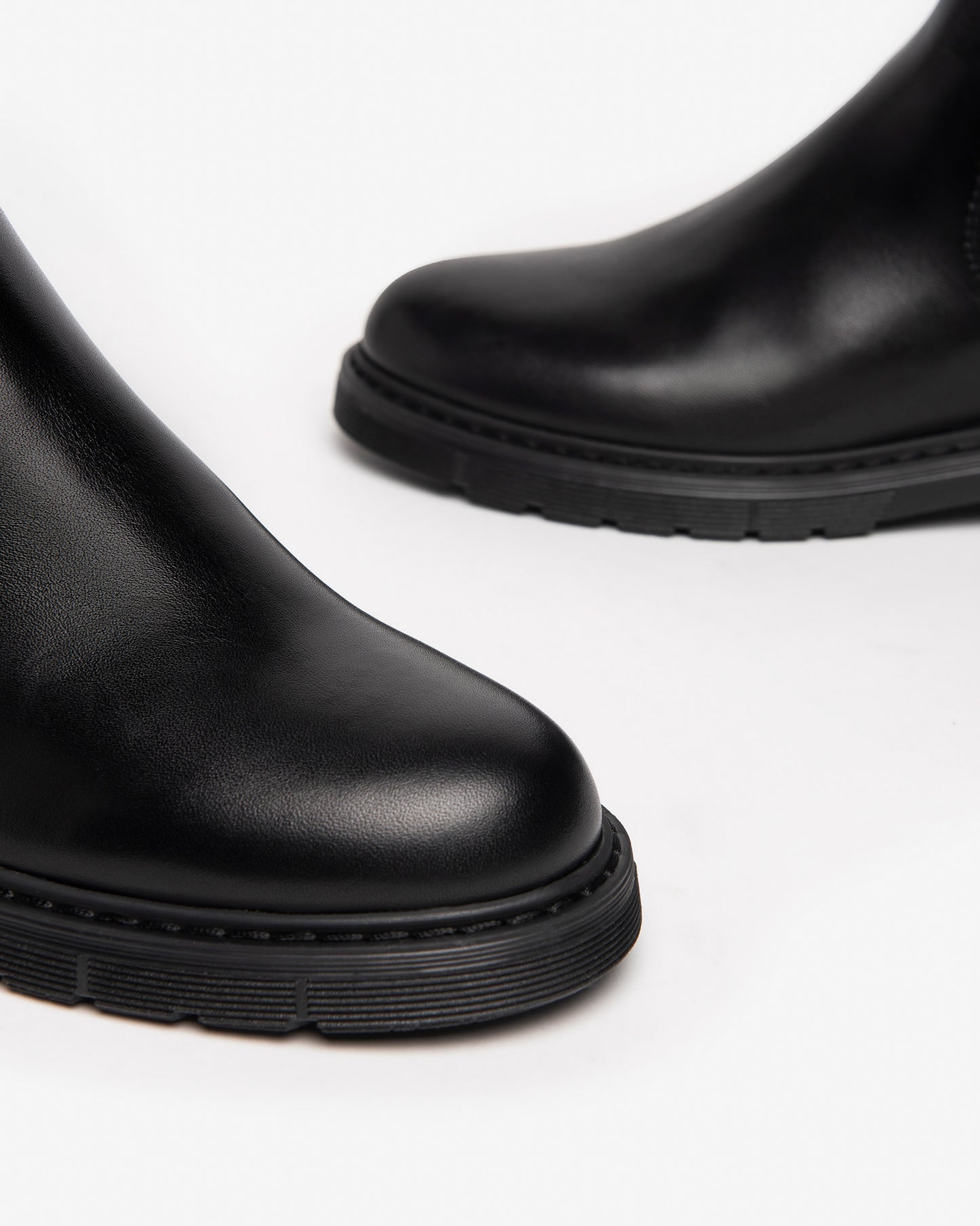 Black Leather Chelsea Boot