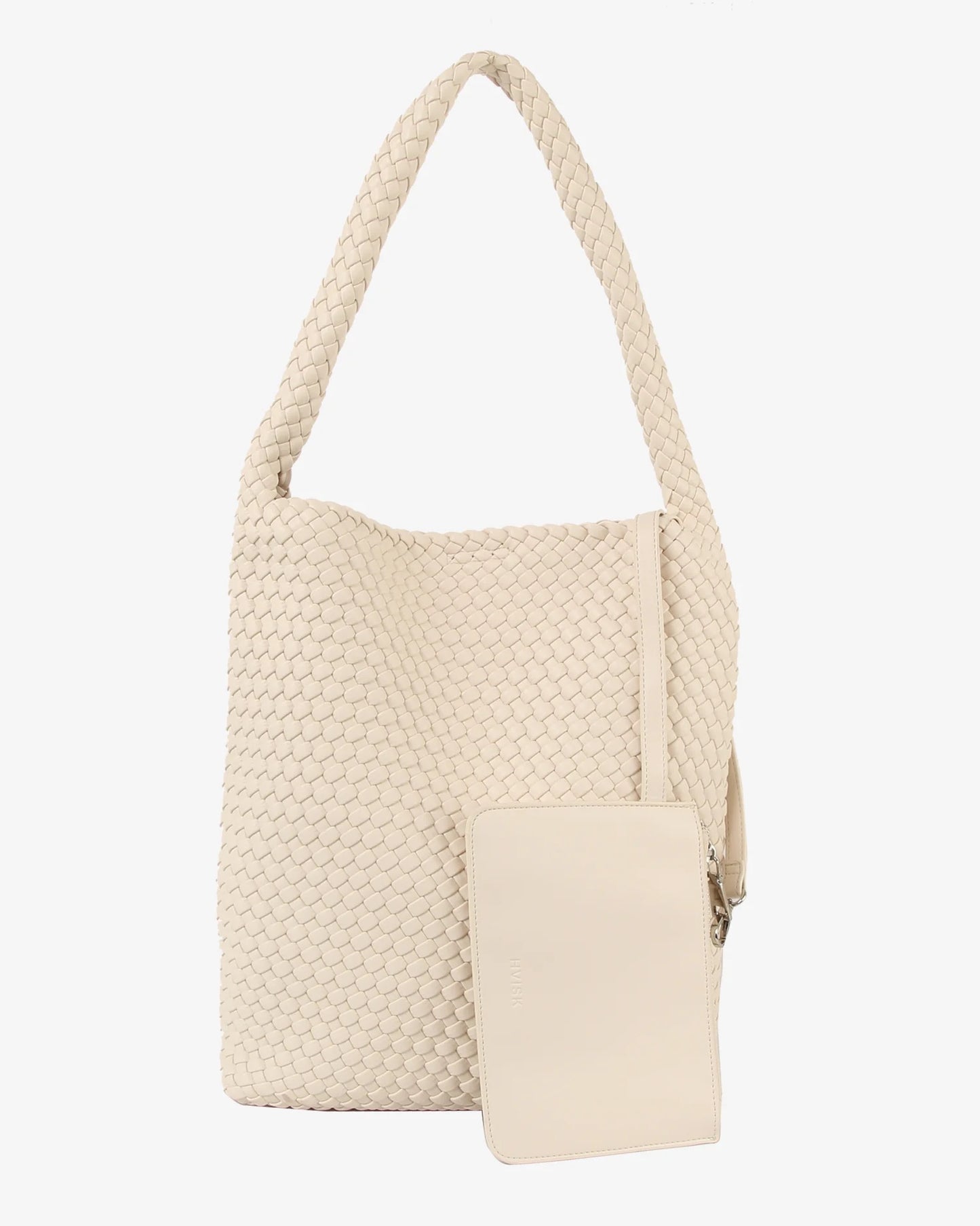 Hobo Braided Soft In White Sand