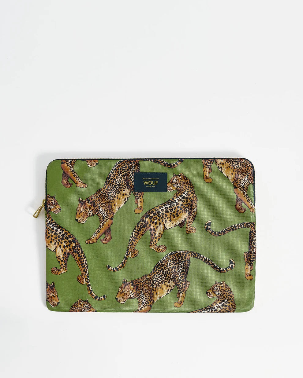 Olive Leopard Laptop Sleeve 15" 16"