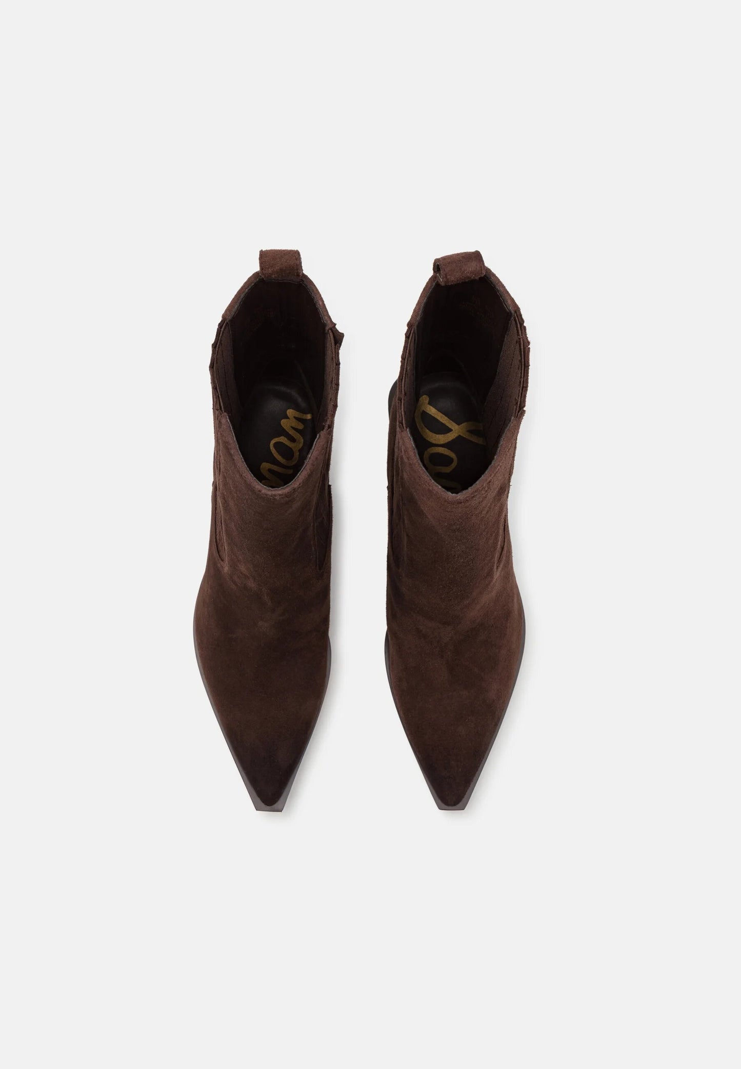 Western Style Boot In Brown Suede