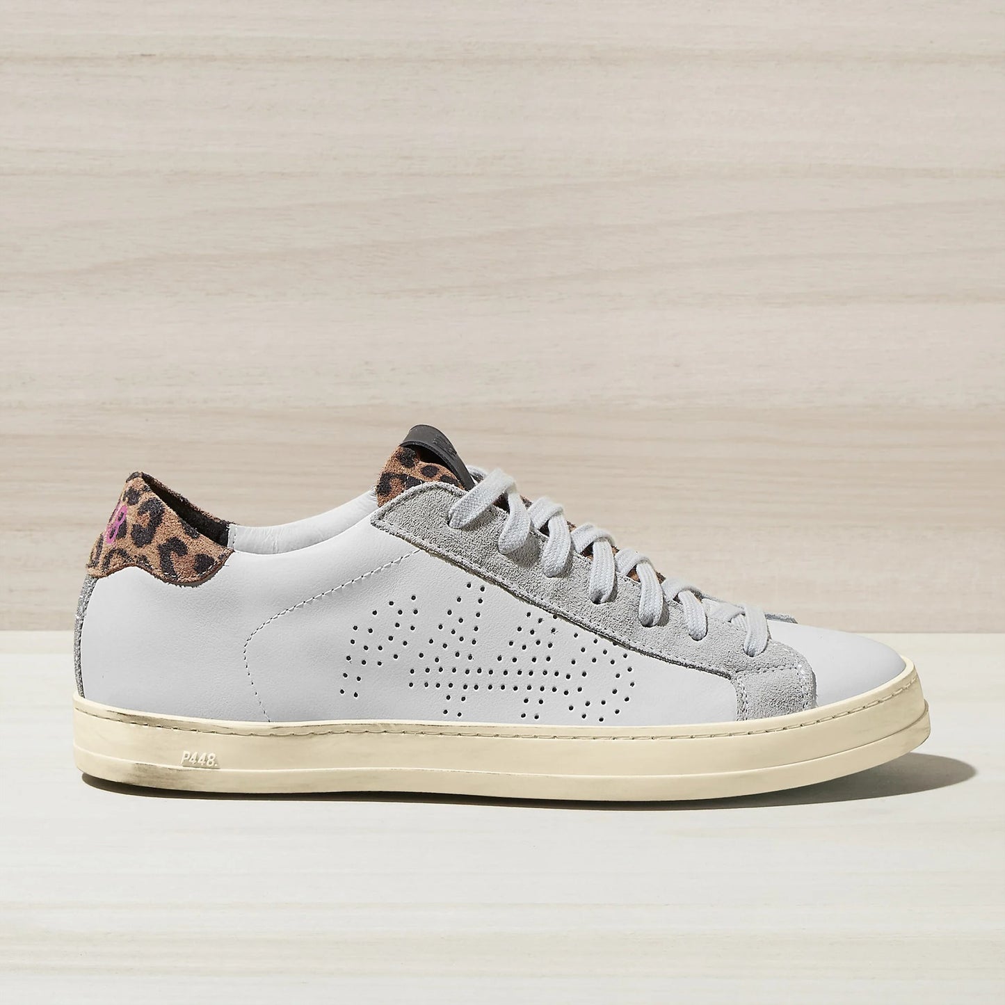 John Animal White Sneaker With Silver