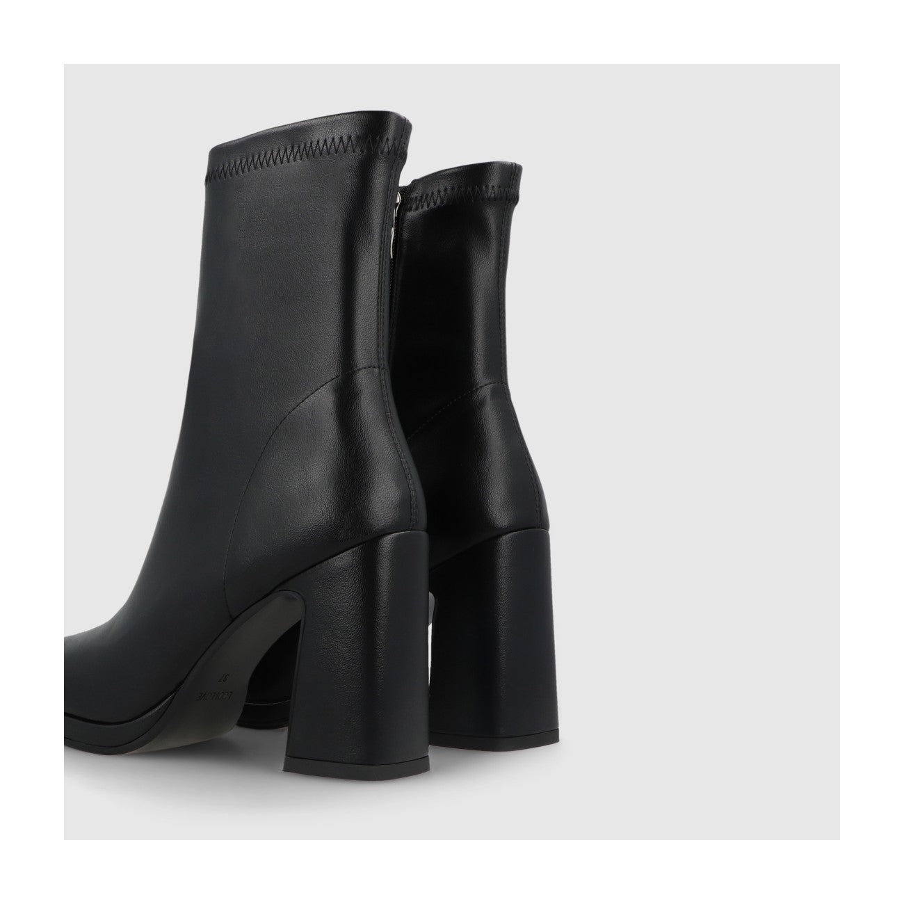 Stretch Leather Ankle Boot