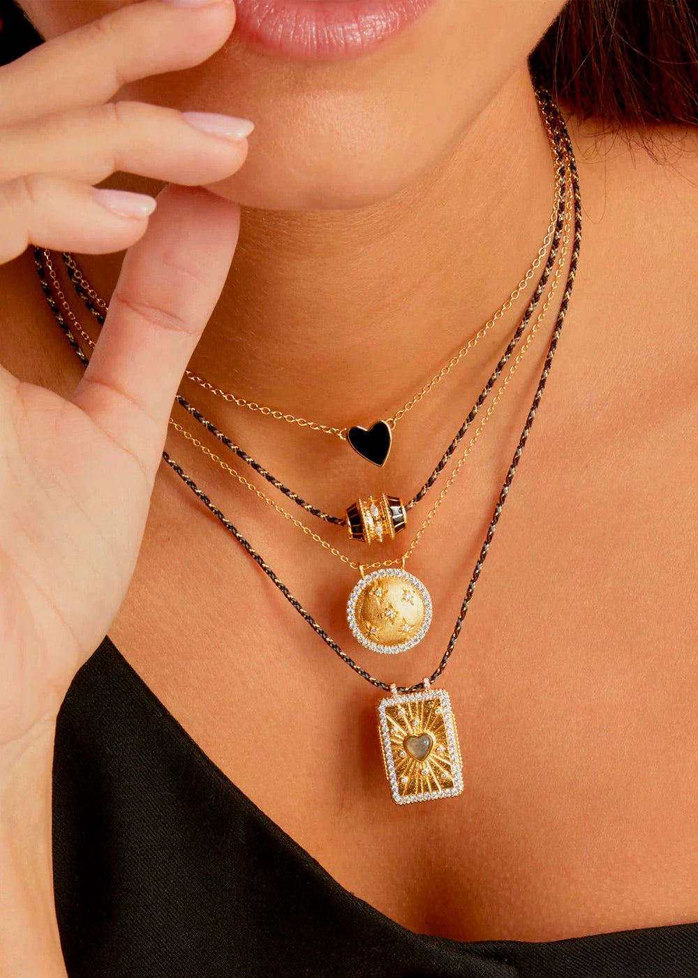 Black Talisman Necklace