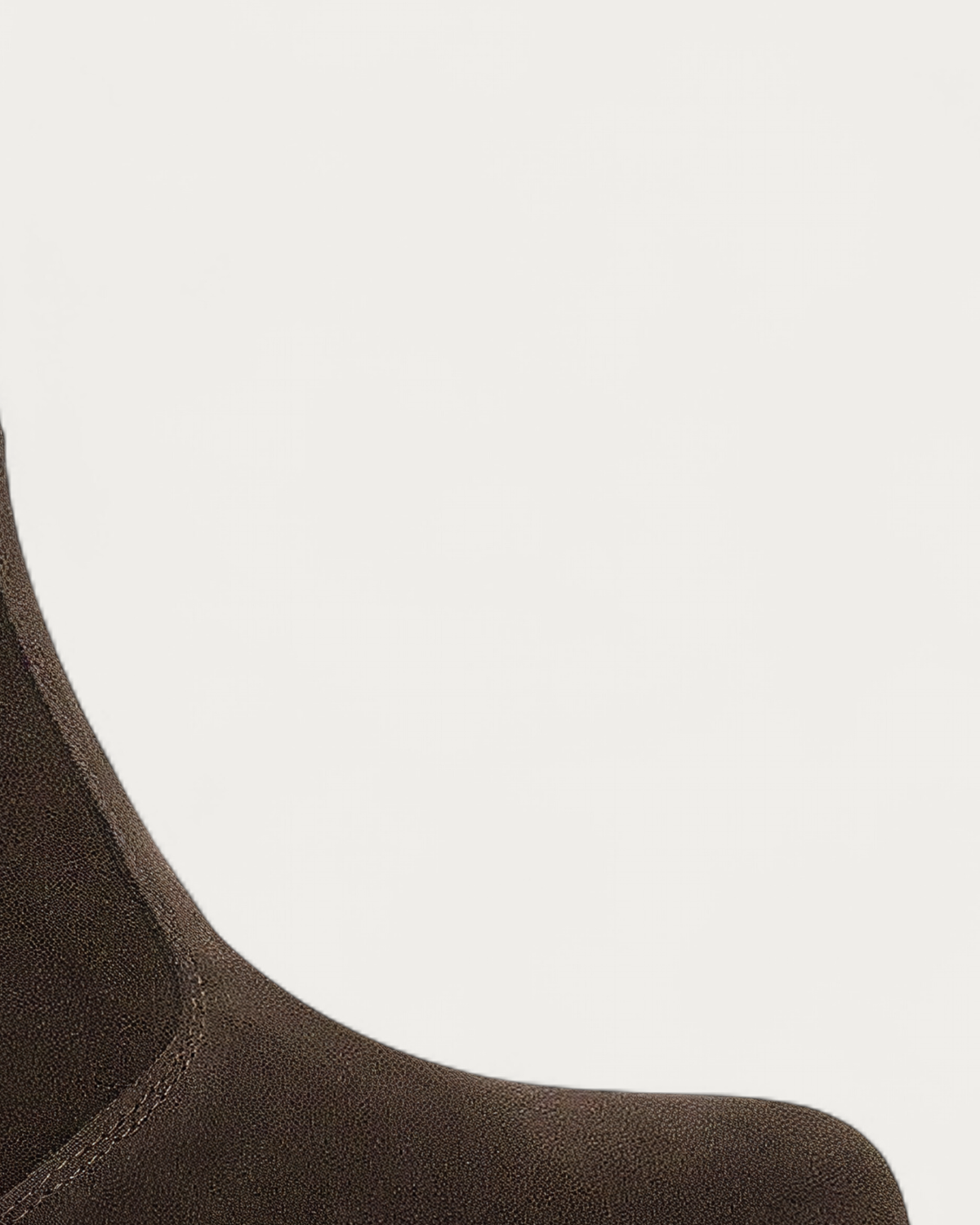 Nero Giardini Brown Suede Block Heel Ankle Boot, toe detail