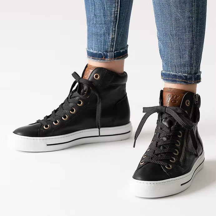 High Top Leather Sneaker