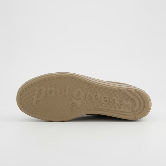 Platform Sneaker Beige Suede