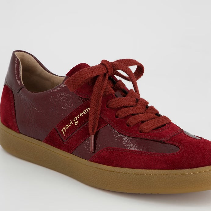 Gum Sole Sneaker In Bordeux