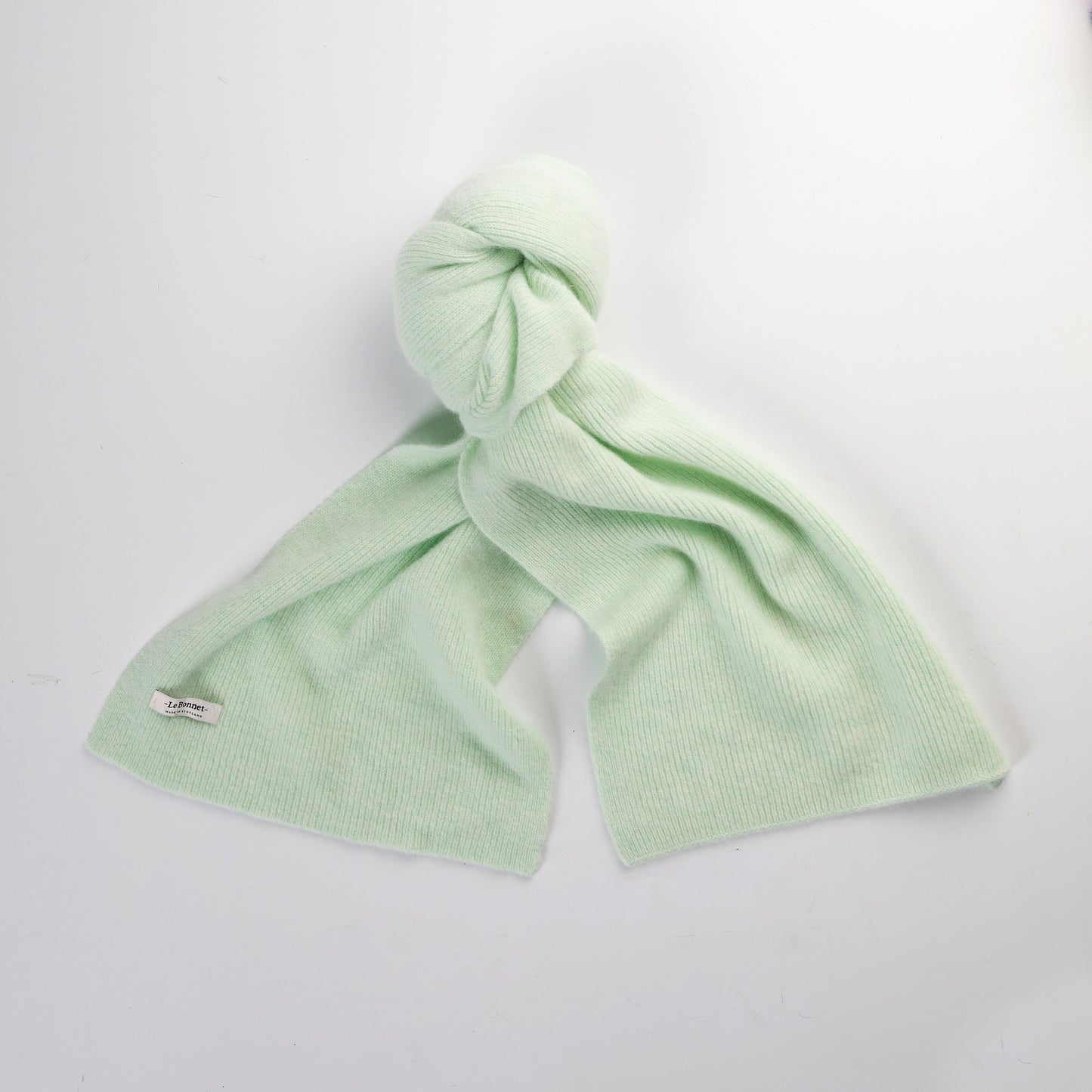 Ribbed Scarf In Soft Mint