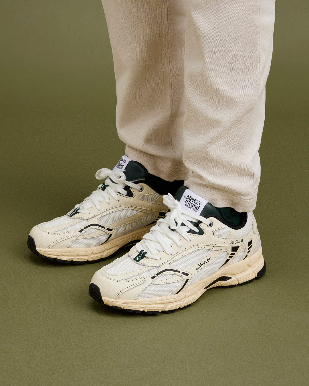 The Mercer Brand Re-Run Classic Off White Sneaker - view 9