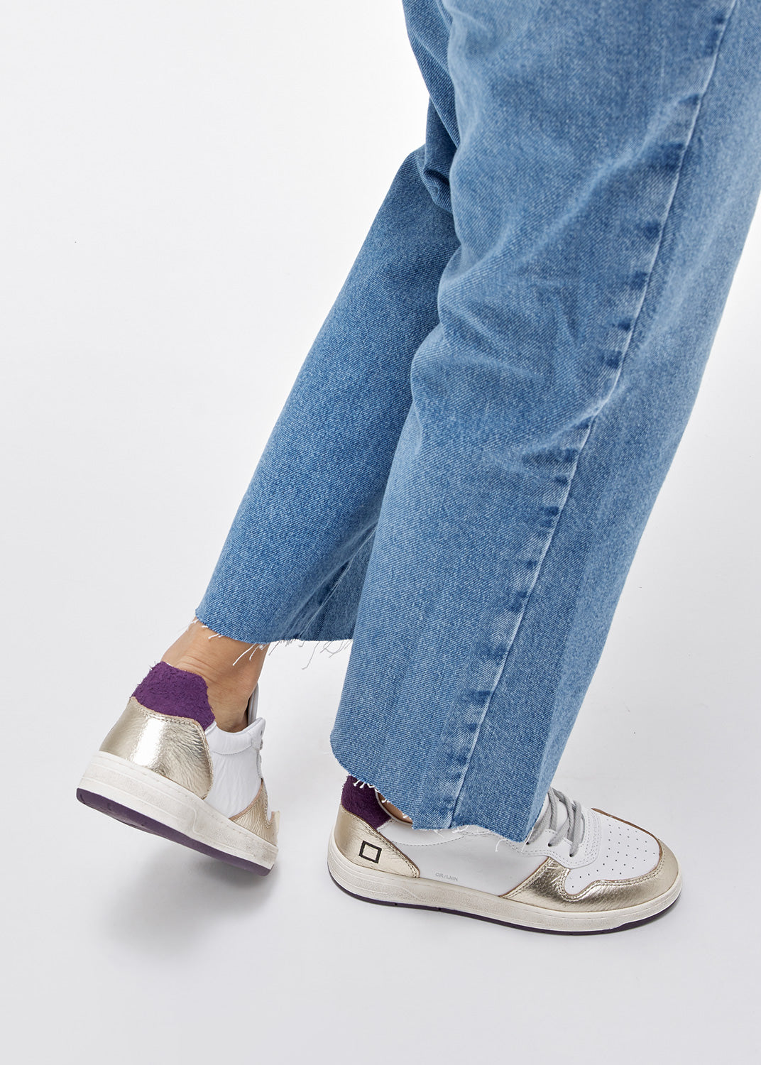 Court Sneaker Purple Silver