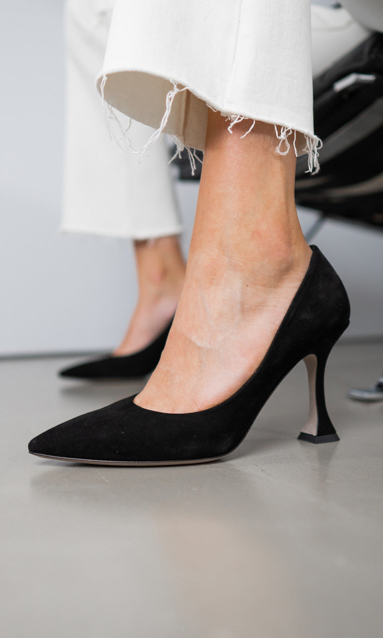 Ivy Suede Court Shoe