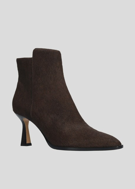 Brown Pony Hair Ankle Boot