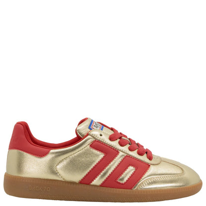 Metallic Nappa Gold And Red