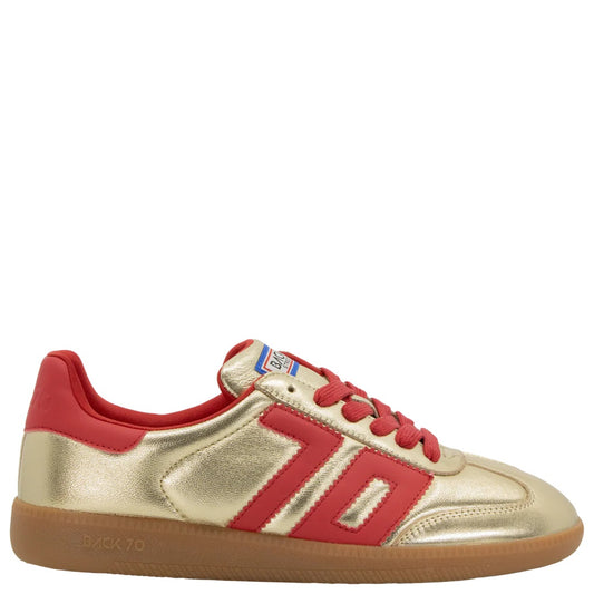 Metallic Nappa Gold And Red