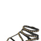 Play Sandal In Black With Gold Studs