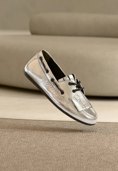 Drop Docksider In Silver