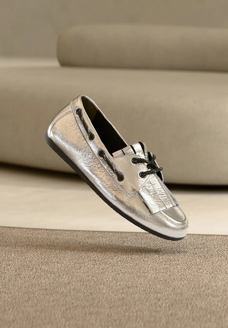 Drop Docksider In Silver