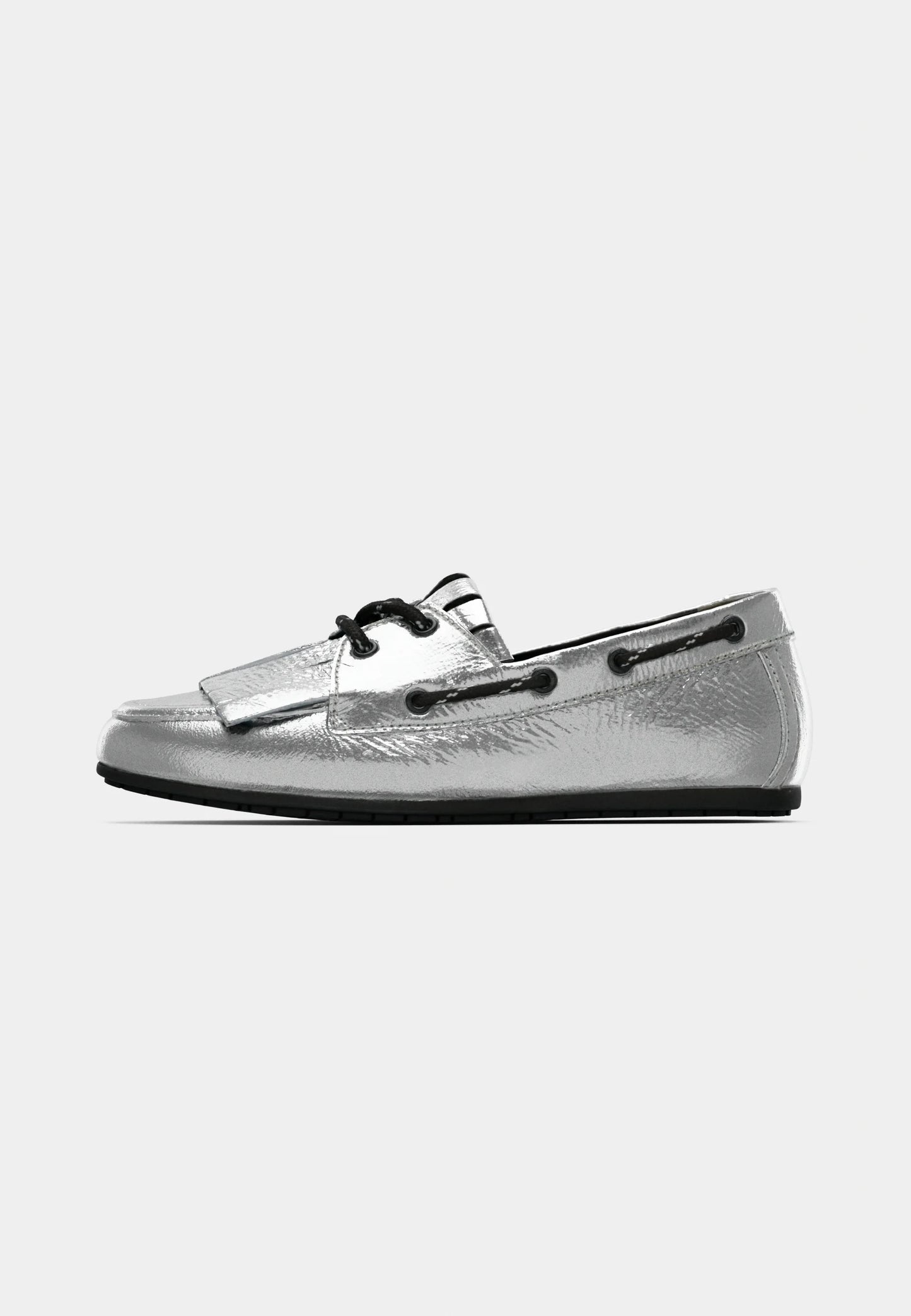 Drop Docksider In Silver