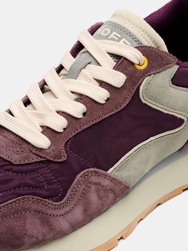 City Chrome Sneaker In Aubergine