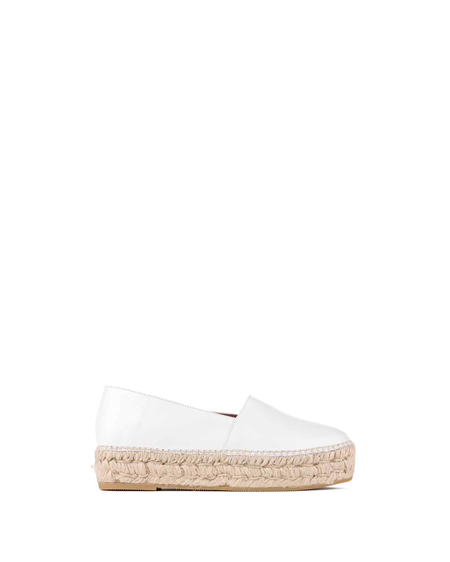 Platform Espadrille In Off White