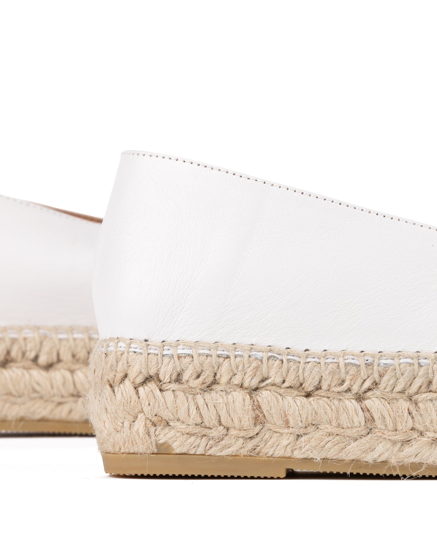 Platform Espadrille In Off White