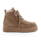 Shearling Laced Boot Platform Sole