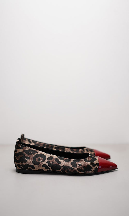 Leopard Print Silk & Patent