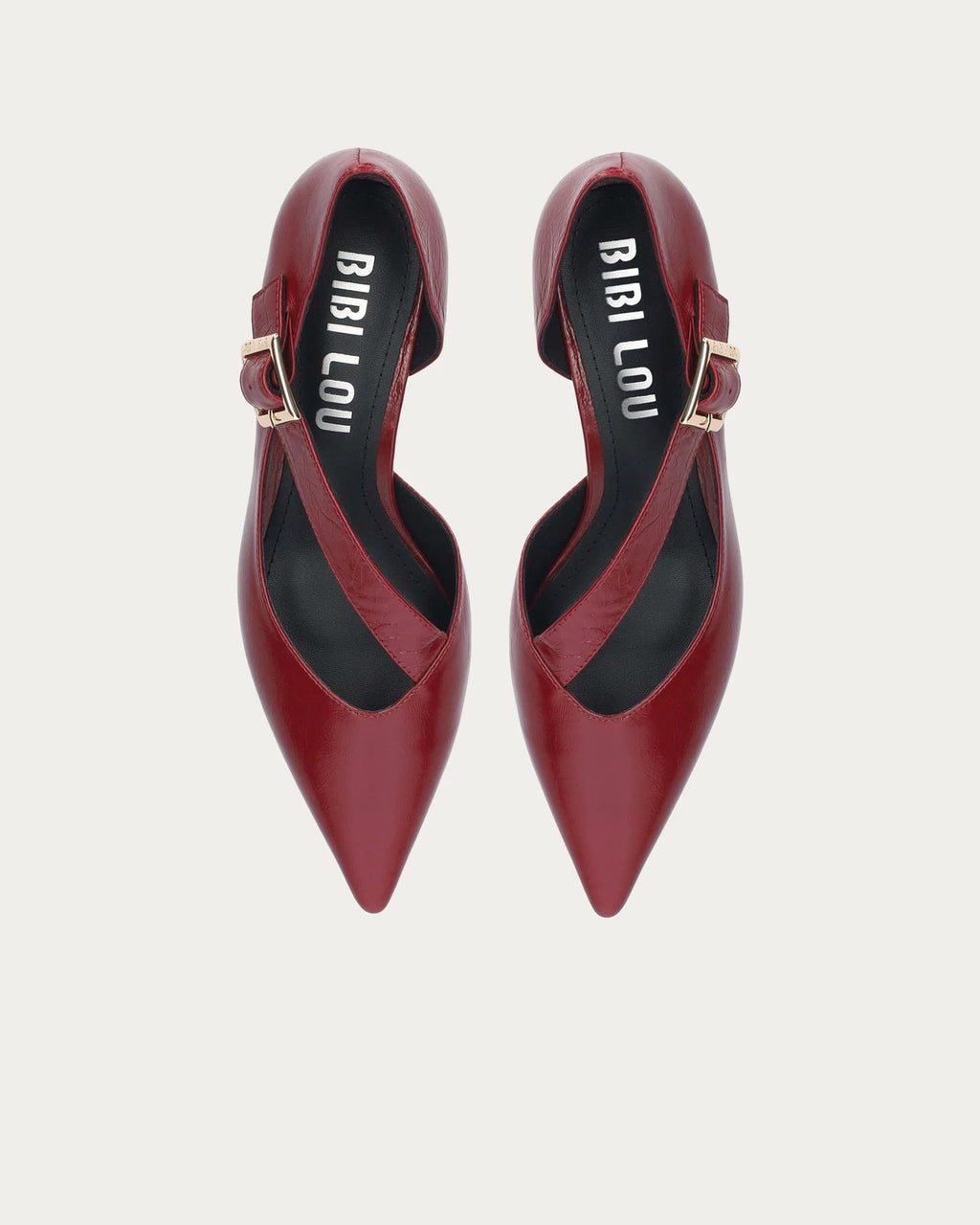 Bibi Lou Anouk Pump In Scarlett, top view of the pair