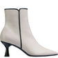 Grey Boot With Contrast Heel