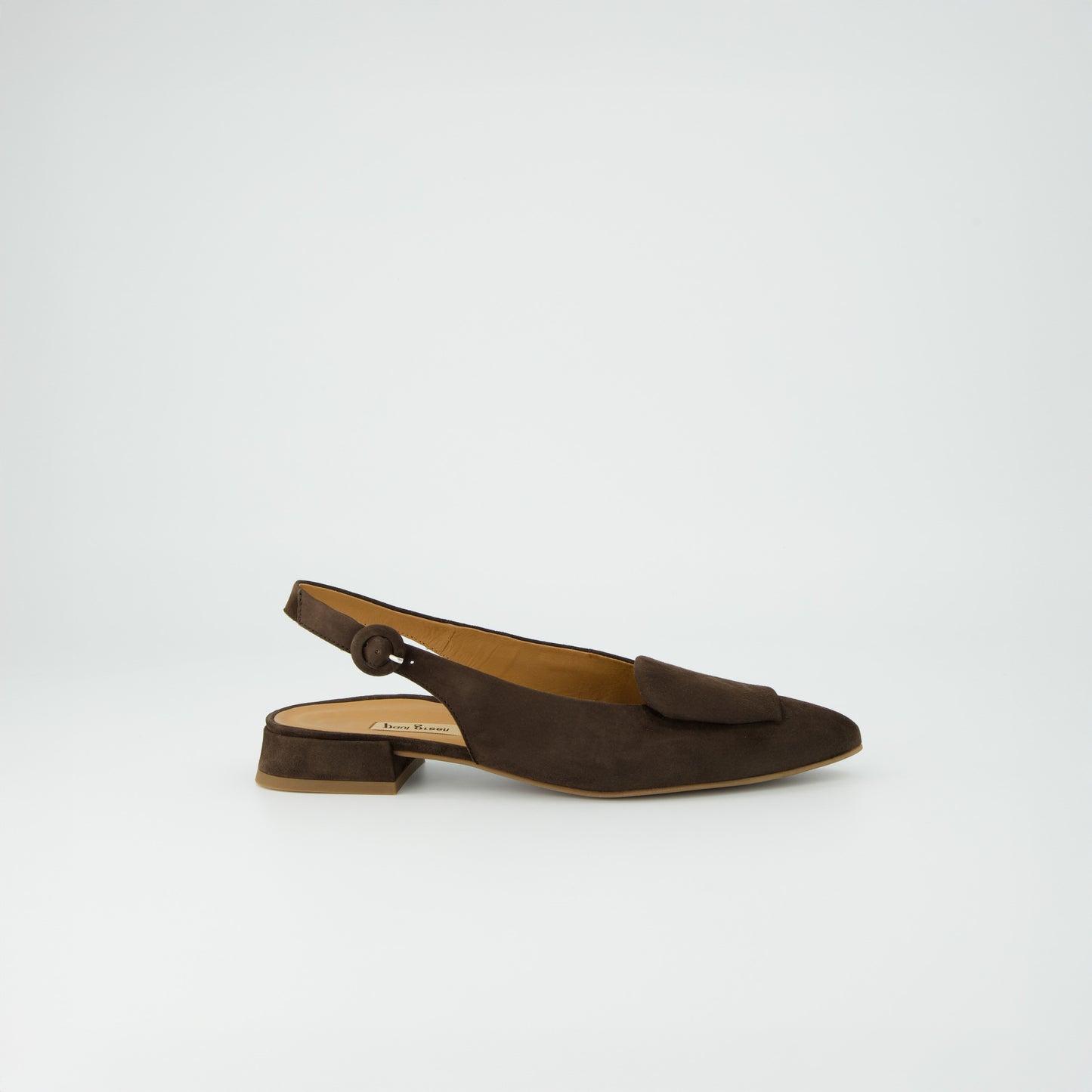 Brown Suede Slingback