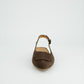 Brown Suede Slingback