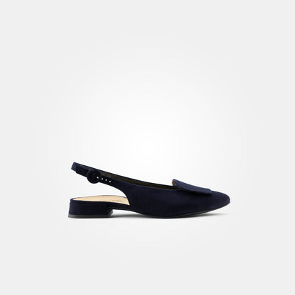 Suede Sling Back