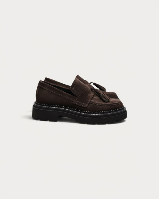 Chocolate Suede Loafer