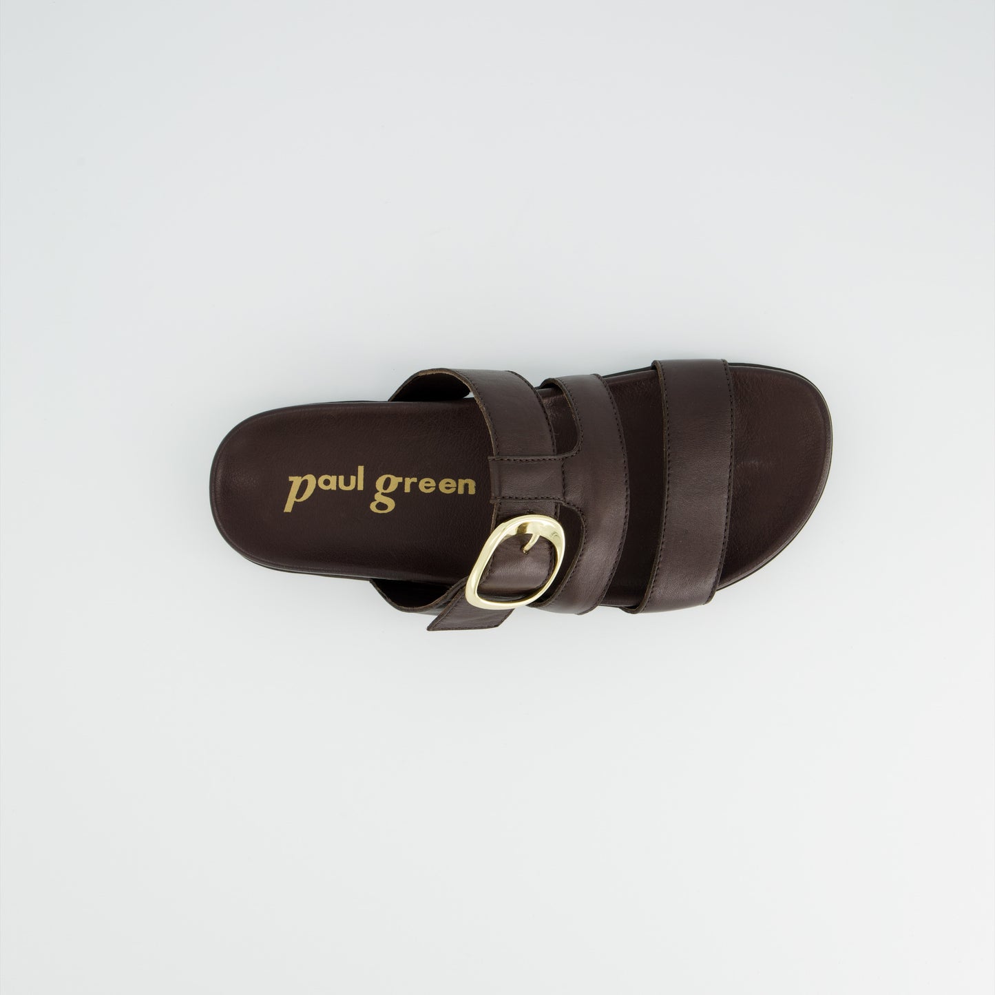 Triple Strap Slider With Gold Buckle
