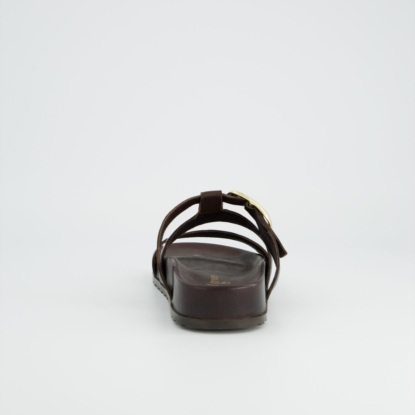 Triple Strap Slider With Gold Buckle